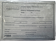Pinigų priėmimo kvitas A6 1+1 be nr.