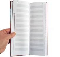 Užrašų knygelė 105x297mm 80 lapų su alfabetu kietas viršelis Skorowidz KRESKA