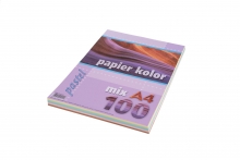 Spalvotas popierius A4 80grm2 100lapų 5-ios spalvos KRESKA