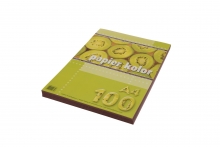 Spalvotas popierius A4 80grm2 100lapų tamsiai ruda spalvos KRESKA