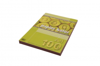 Spalvotas popierius A4 80grm2 100lapų tamsiai ruda spalvos KRESKA