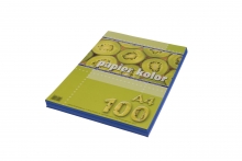 Spalvotas popierius A4 80grm2 100lapų tamsiai mėlyna spalva KRESKA