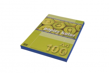 Spalvotas popierius A4 80grm2 100lapų tamsiai mėlyna spalva KRESKA