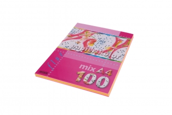 Spalvotas popierius A4 80grm2 100lapų 5-ios spalvos KRESKA