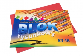 Popierius spalvotas dvipusisi A3 16lapų 8spalvos 80grm2 KRESKA