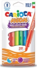Flomasteriai NEON CARIOCA, 8 spalvų