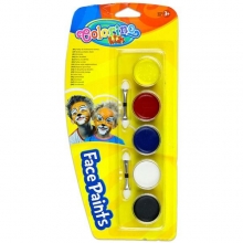 Dažai veidui dažyti Colorino Kids 5 spalvos