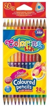Pieštukai spalvoti trikampiai 12vnt., 24 spalvų, Colorino Kids