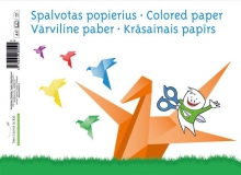 Spalvotas popierius A4, 8 lapai