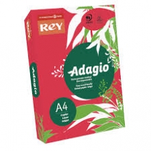 Spalvotas popierius REY ADAGIO 22, A4, 80g m2 500 lapų, raudonas
