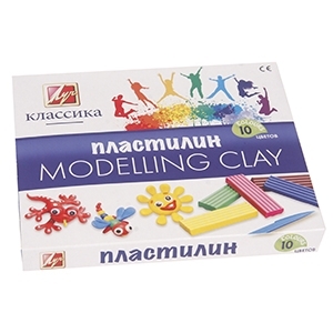 Plastilinas 10 spalvų 