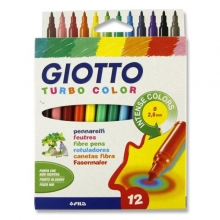 Flomasteriai GIOTTO TURBO Color 12sp.