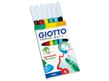 Flomasteriai FILA Giotto turbo maxi, vandens pagrindu, 6 sp.