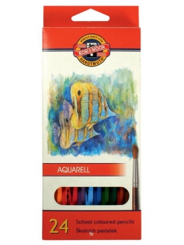 Akvareliniai pieštukai 24 spalvos Koh-I-Noor