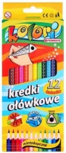 Spalvoti pieštukai 3-jų ribų 12 sp.+drožt. 