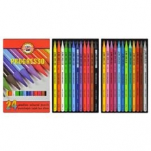 Spalvotų pieštukų rinkinys, 24 spalvų, PROGRESSO