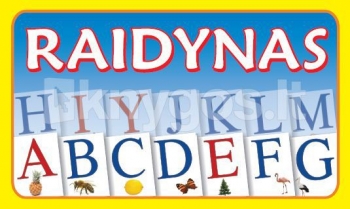 Raidynas, 70 raidžių su iliustracijomis, rinkinys dėžutėje