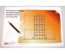 Milimetrinis popierius  A4, 20l