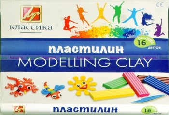 Plastilinas 16 spalvų 