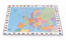 Patiesalas rašymui Bantex su Europos žemėlapiu, 44x63cm.