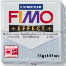Modeliavimo masė Fimo EFFECT, 56g, blizgi sidabro sp. Nr. 812
