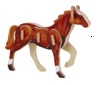 Dėlionė 3D medinė Žirgas