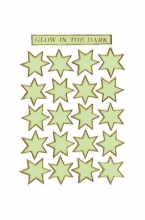 Lipdukai dekoratyviniai Magic žvaigždės liuminescentinės, 1 lap.