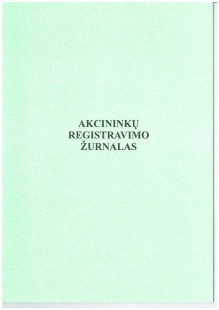 Akcininkų registravimo žurnalas