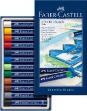 Aliejinės kreidelės Faber-Castell Gofa, 12 spalvų