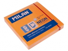 Lipnūs lapeliai MILAN 76x76mm/ NEON 100l. oranžiniai