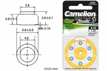 Baterija klausos aparatui 1vnt CAMELION A10