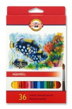 Akvareliniai pieštukai 36 spalvos Koh-I-Noor