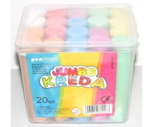 Kreida spalvota 20 vnt PENWORD kibirėlyje