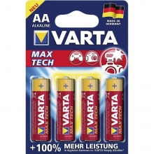 Baterija VARTA AA Max Tech raudonas, 1vnt