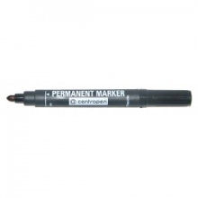 Markeris permanentinis Centropen juodas apvalus, 2,5mm