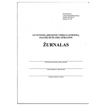 Gyventojo, įsigijusio verslo liudijimą, pajamų ir išlaidų apskaitos žurnalas A5, 36lap.