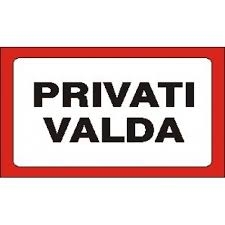 Lipdukas ,, Privati valda'' 100x180mm