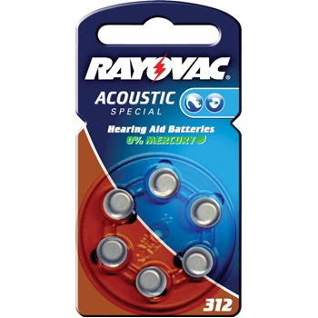 Baterijos Rayovac 312 1VNT