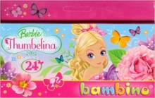 Kreidelės 24 spalvų Barbie Disney