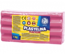 Plastilinas 1kg šviesiai rožinis ASTRA