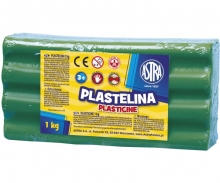 Plastilinas 1kg elektrinis-žalias ASTRA