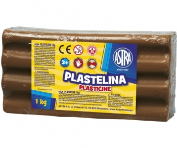 Plastilinas 1kg. rudas ASTRA