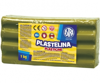 Plastilinas 1kg. alyvuogių spalvos ASRA