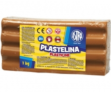 Plastilinas 1kg. rudas -terakota ASTRA