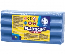 Plastilinas 1kg.žydras ASTRA