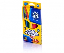 Akvareliniai pieštukai 12 spalvų ASTRA