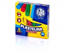 Plastilinas 6 spalvų ASTRA