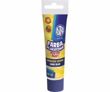 Guašas tamsus mėlynas tūtelėje 30ml ASTRA