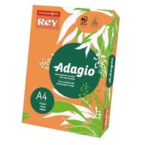 Spalvotas popierius 160 gm2 REY ADAGIO 250lapų Nr. 70 oranžinės spalvos