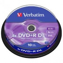 DVD+R DL Verbatim 240min., 8,5GB 8x, 1vnt.
